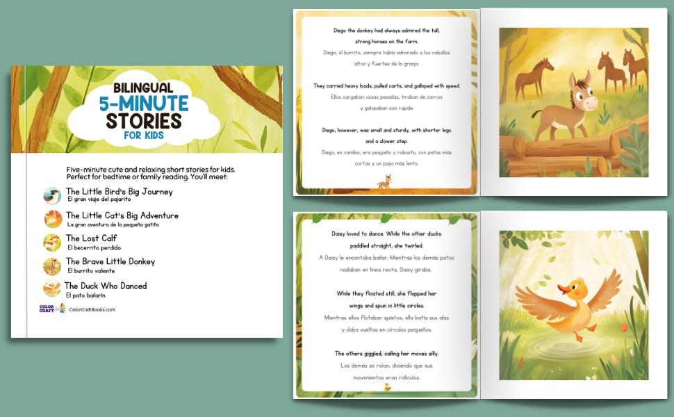 Spanish to English Bedtime Stories,Children's Bilingual Picture Book,English - Spanish Stories