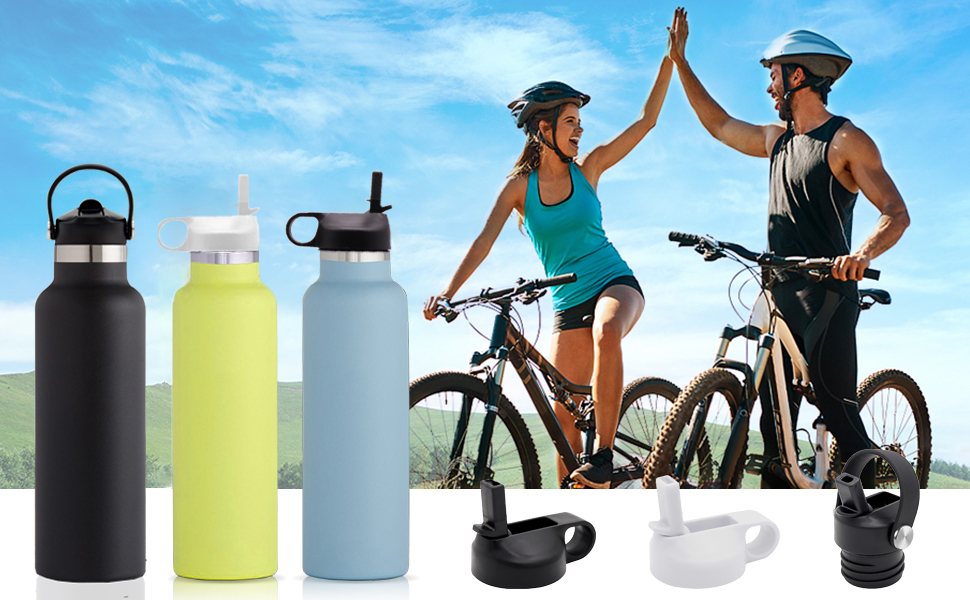 PHULWEL Straw Lid for Hydro Flask Standard Mouth, Sports Caps Water