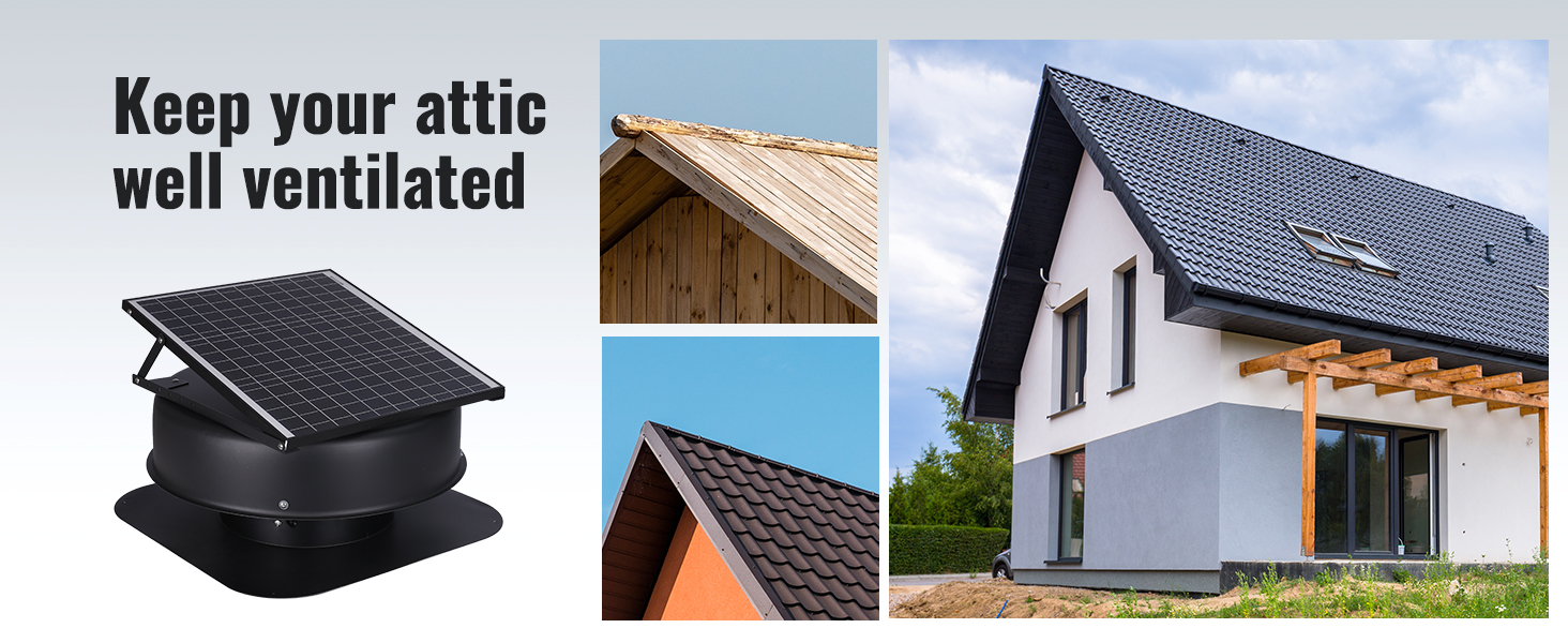 solar attic vent fan