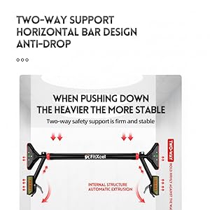 two-way support system with anti-drop functionality
