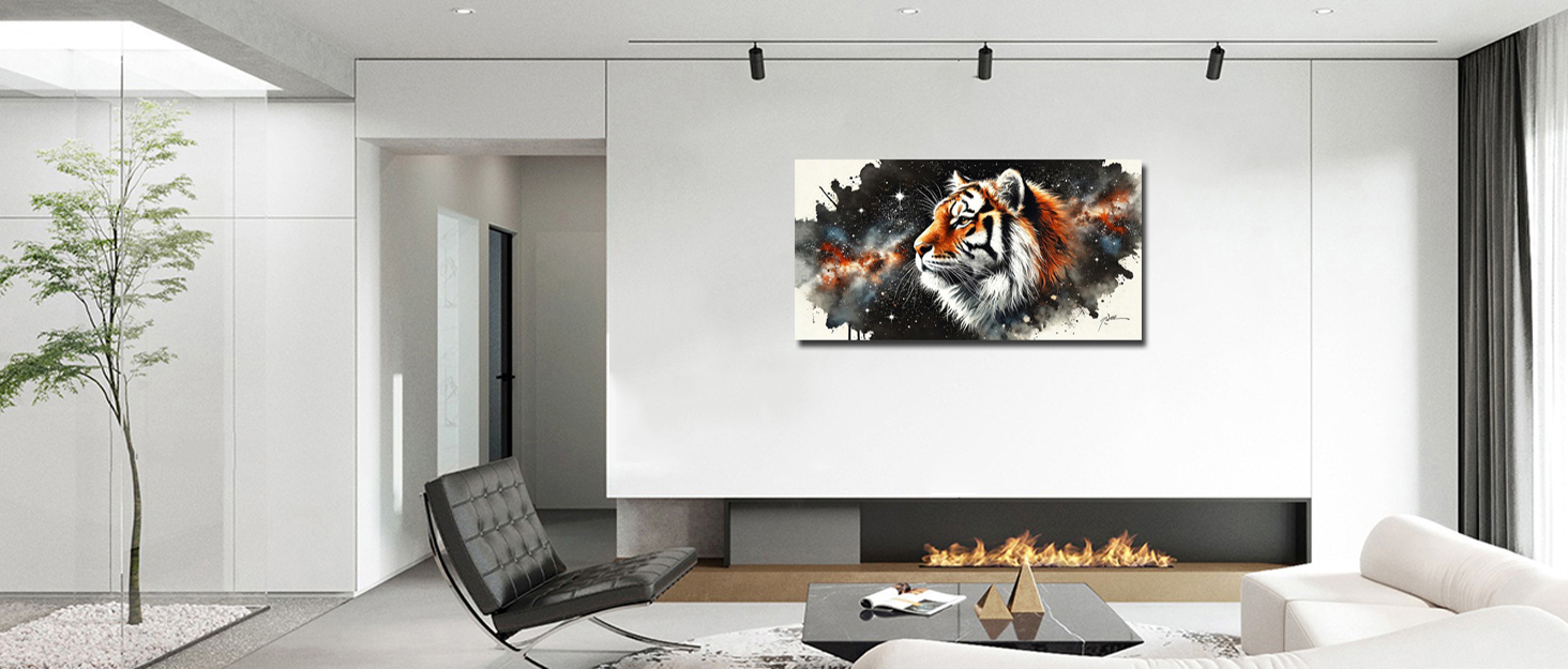 HONGRUIFAN Tiger Wall Art Canvas Print Picture 20x40 inch