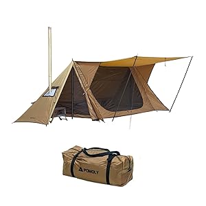 Amazon.co.jp: POMOLY パップテント STOVEHUT 70 3.0Ver 軍幕