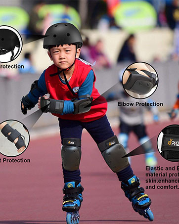 kid bike helmet protective gear set