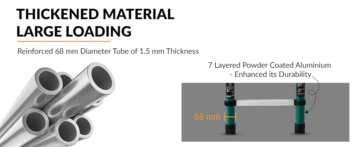 Plantex telescopic ladder