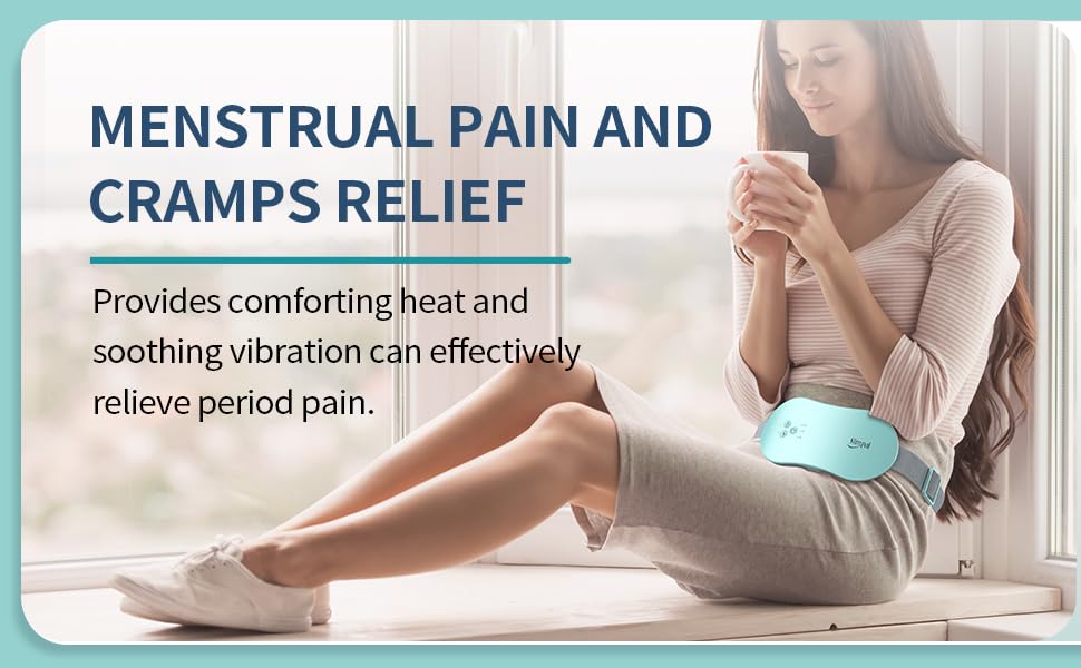 Slimpal Period Heating Pad for Cramps, Portable Heating Pad for Menstrual Cramp Relief, Electric