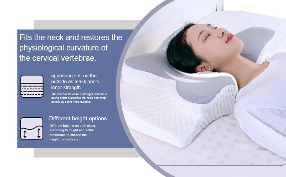 VoltWave Orthopedic Support Pillow for Neck and Shoulder Pain Relief