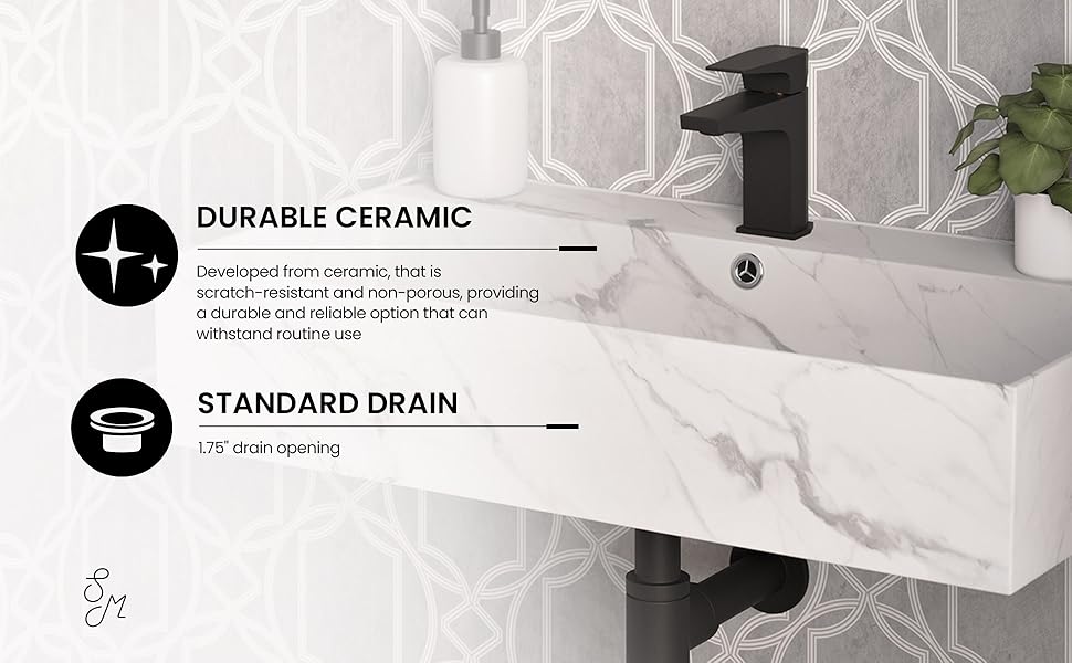puusann　白 Amazon.com: Claire 22” Rectangle Wall-Mount Bathroom Sink in