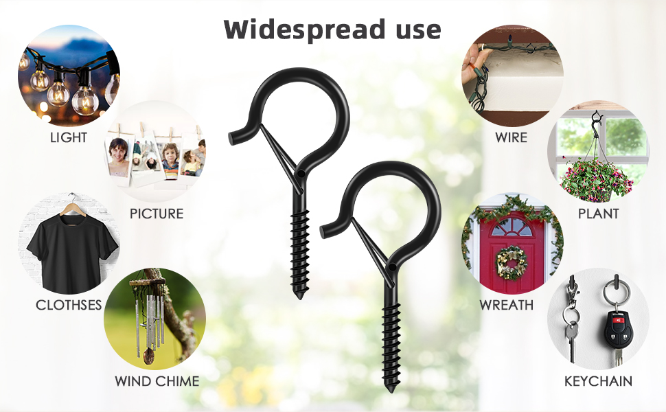 20 Pcs QHanger Hooks Outdoor String Lights Christmas