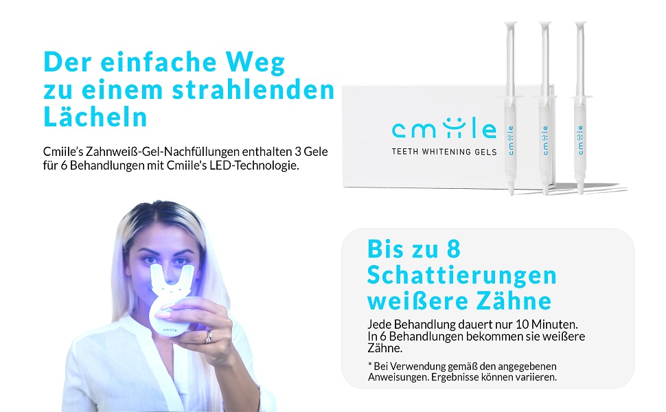 Zahnaufhellung, Zahnaufhellungsset, Zahnaufheller, Zahnaufhellungsgel, Zahnweißung