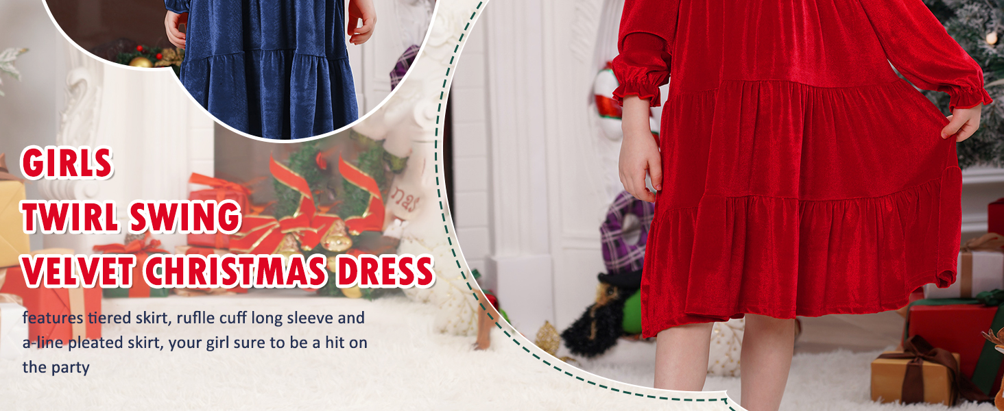 Girl Red Christmas Outfits