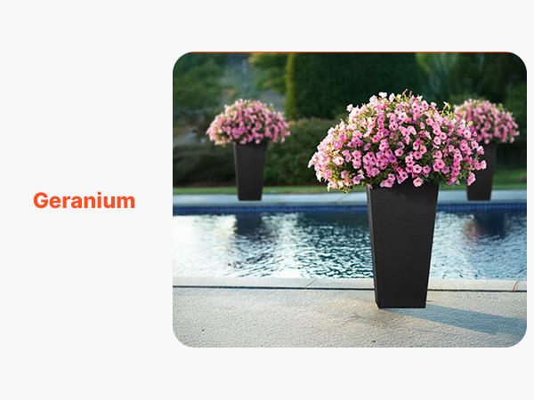 VEVOR Set of 2 Tall Outdoor Planters 22inch, Large Planters