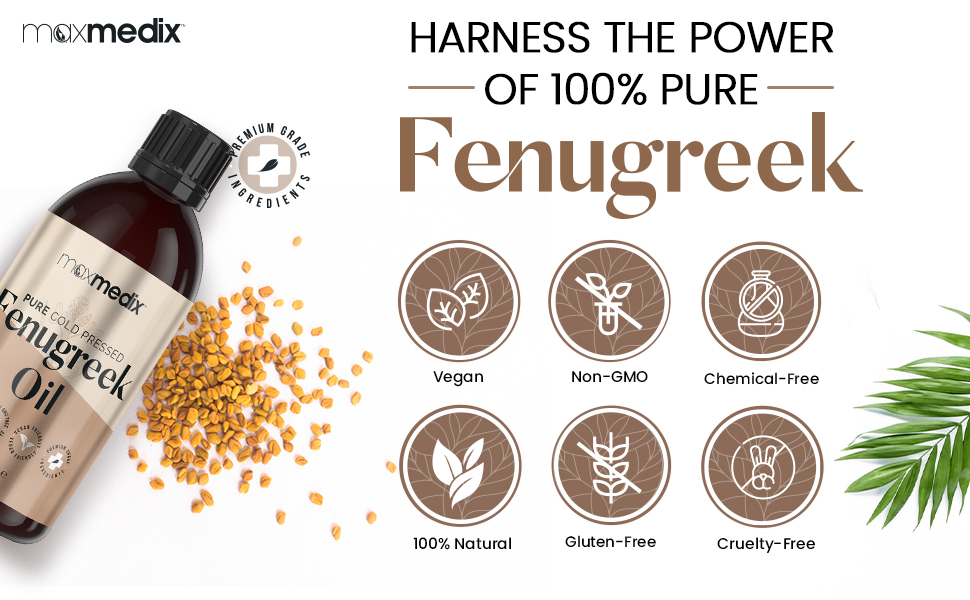 Pure Fenugreek Oil 100 ml For Skin, Hair, Beard, Chest & Buttocks