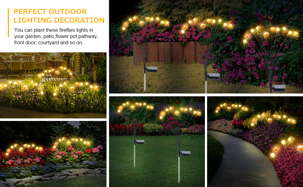 Solar Powered Firefly Lights