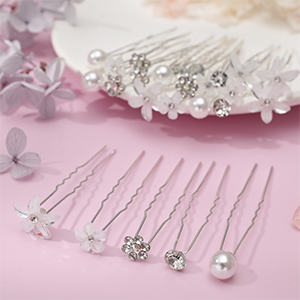 Diamond Rose Hairpin 
