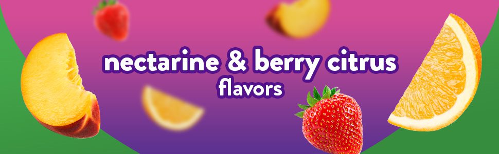 nectarine and berry citrus flavors