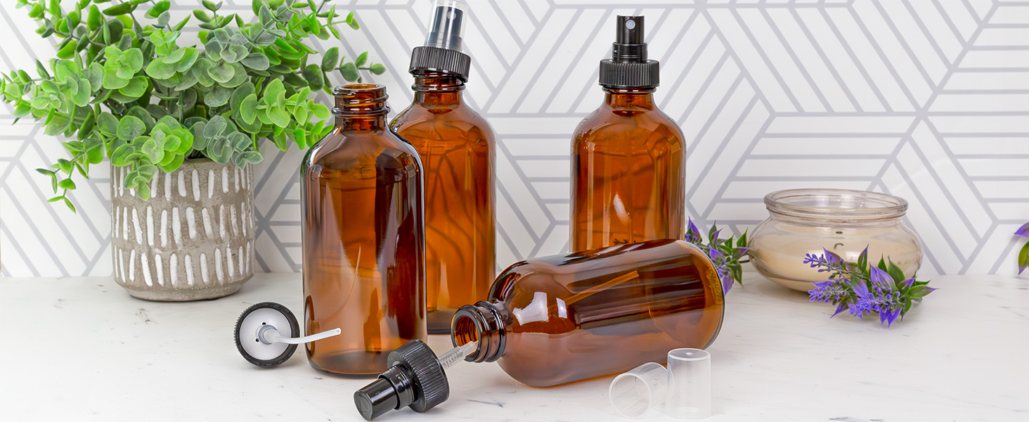 Image of empty bottles on counter