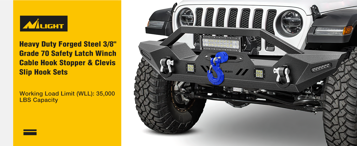 3/8 inch Grade 70 Winch Hook Blue