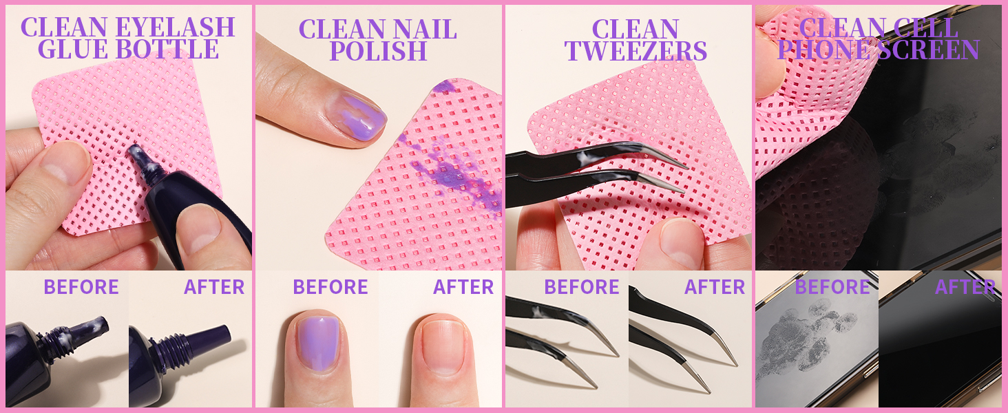 Nail stain removal wipes Nail stain removal wipes