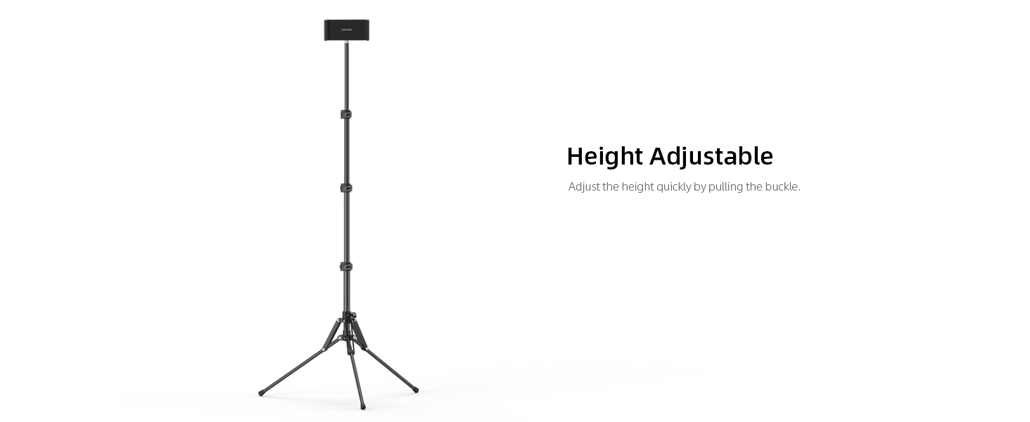 Lamicall iPad Tripod Stand, Tablet Floor Stand 65" iPad Holder Mount