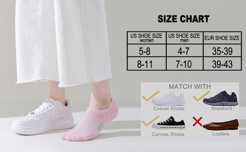 Thick No Show Socks for Women