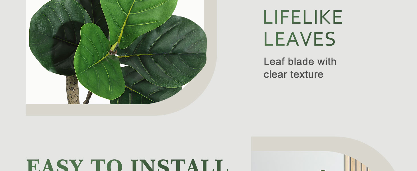 Faux Fiddle Leaf Fig Tree