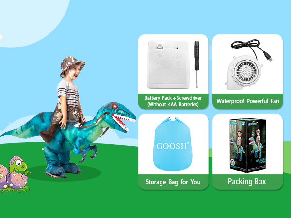 GOOSH Inflatable Dinosaur Costume