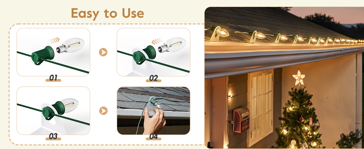 clips for christmas lights outdoor