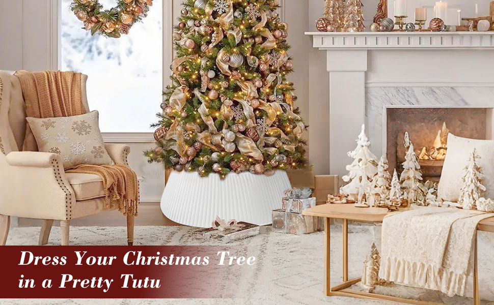 christmas tree collar christmas decor christmas tree decorations tree decorations