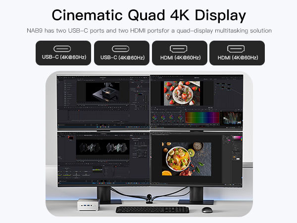 Quad 4k display