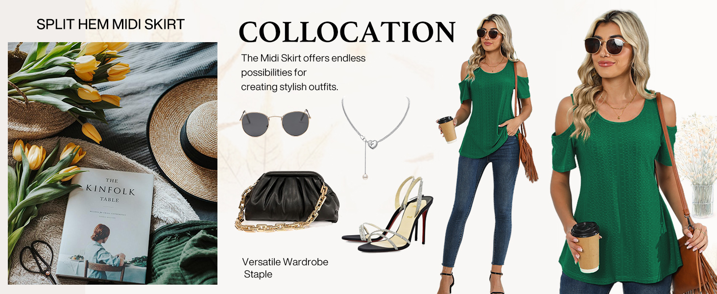 Women's Cold Shoulder Tops