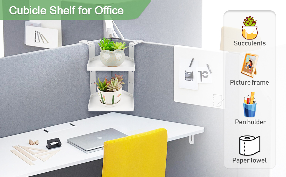 Olpchee Office Cubicle Shelf Cubicle Storage Organizer