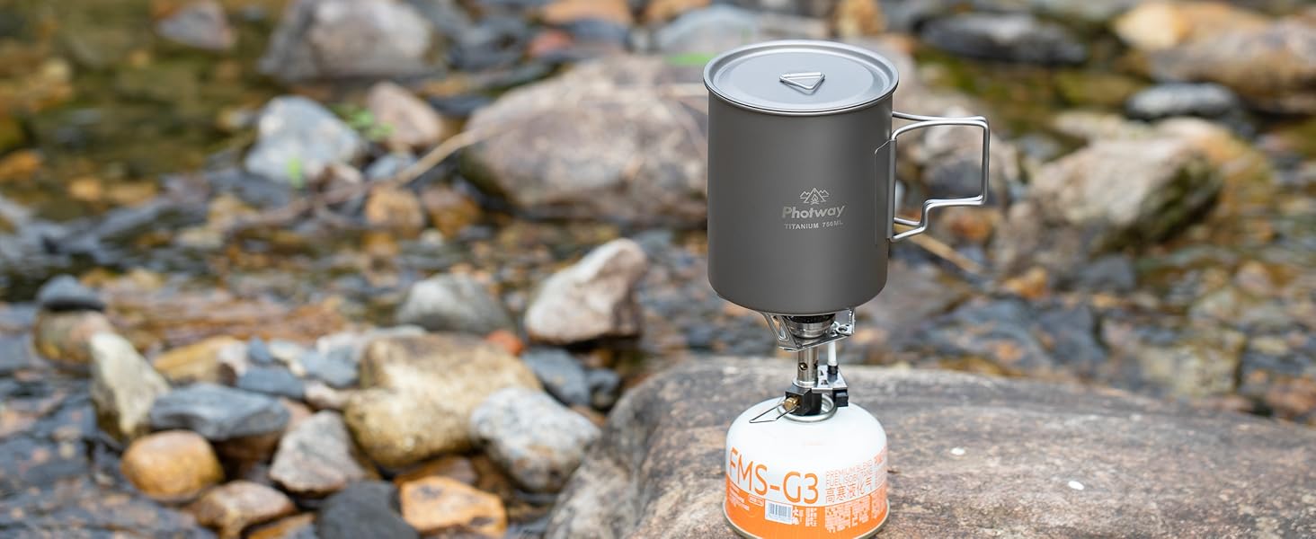 750ml Camping Titanium Pot