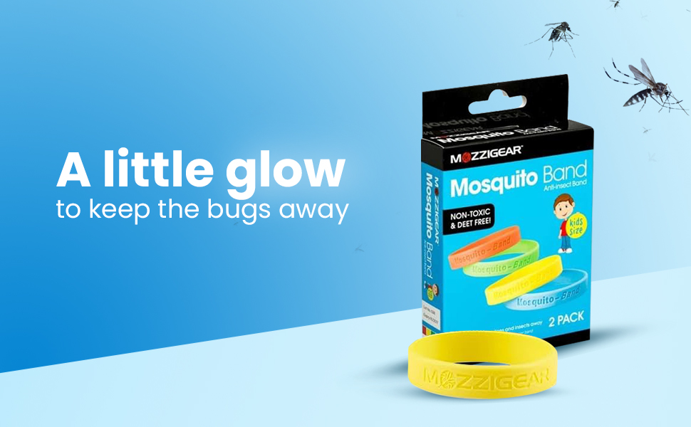 Mozzigear Mosquito Band Kids Pack of 2, Mosquito Repellent Bracelet