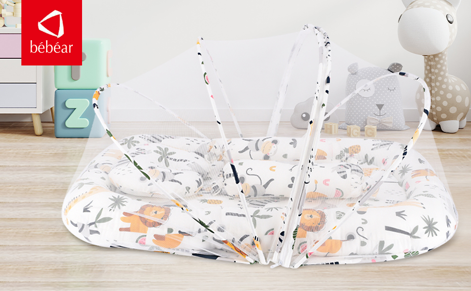 ベビーアムールの赤ちゃん用ポータブル簡易ベッド Amazon.co.jp: 【ベビーアムール】 Bebamour ベビーベッド