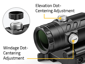 W/E Adjustment - CVLIFE JackalHowl 3X Red Dot Magnifier