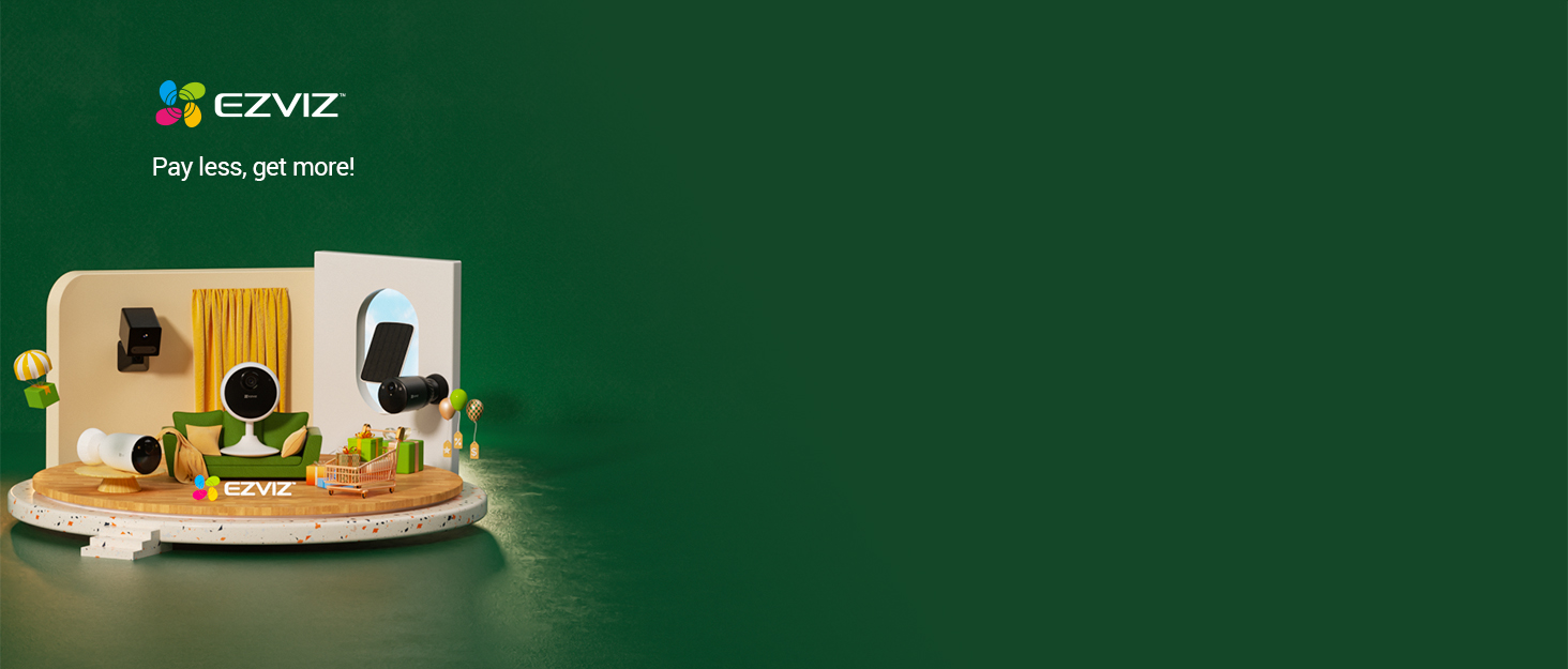 EZVIZ 2K Solar Security Camera Outdoor Wireless + Solar Panel, Colour Night Vision, Auto Motion Tracking, Human Detection, 360° Pan Tilt, Two Way Audio, Sound Light Siren, Alexa Google Control-CB8 Kit 9 prime day brand story