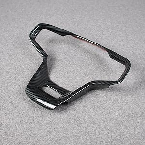 Ford Bronco 2023 2024 Wheel Steering Trim Panel Cover Trims ABS Carbon Fiber Pattern