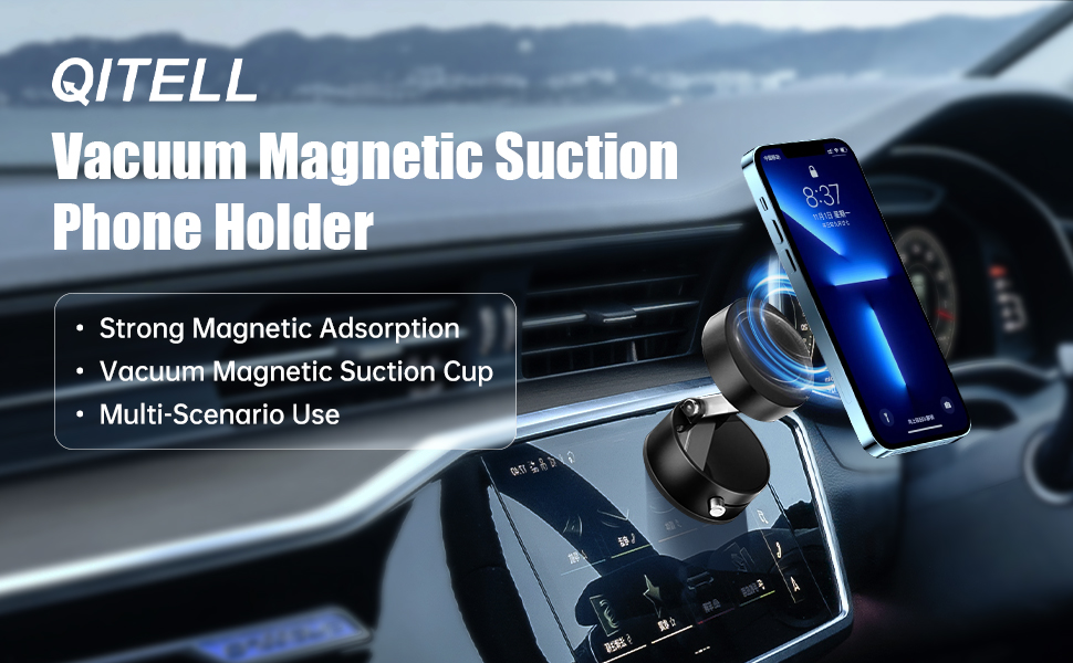 Vacuum Magnetic Suction Phone Holder