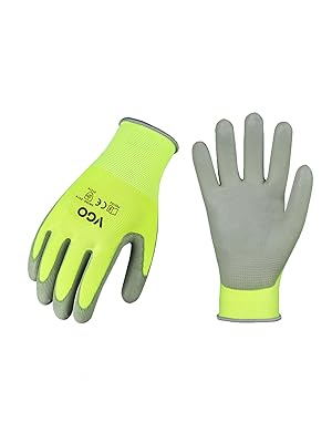 Safety Work Gloves,Gardening Gloves,Polyurethane Coated,Dipping Gloves,Latex Free