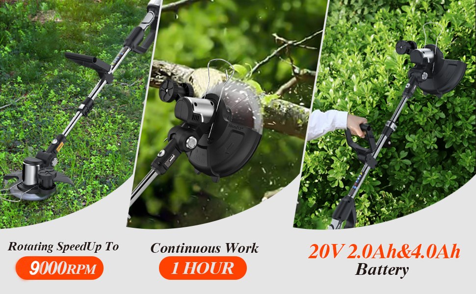 SALEM MASTER 20V String Trimmer 12 Inch Edger Cordless