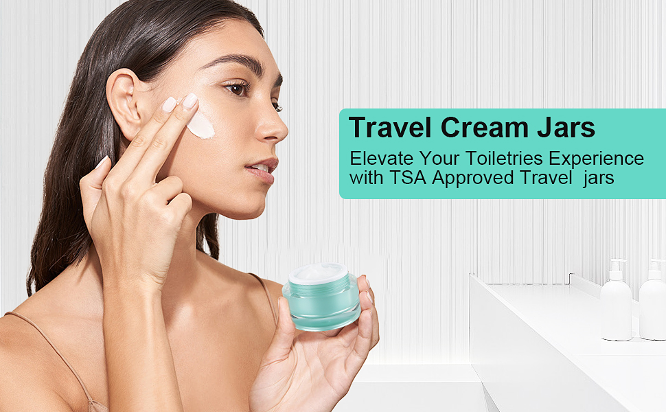 Travel Cream Jars TSA Approved Travel Size Containers for