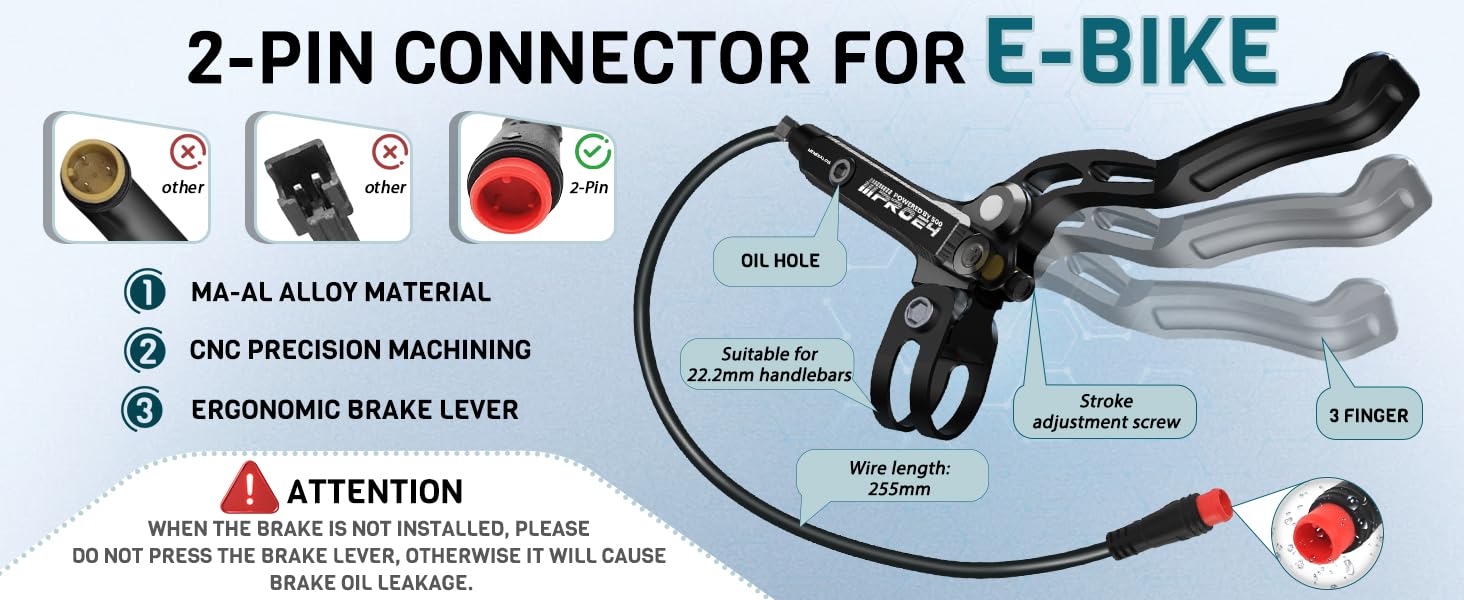 2-pin connector  for E-Bike