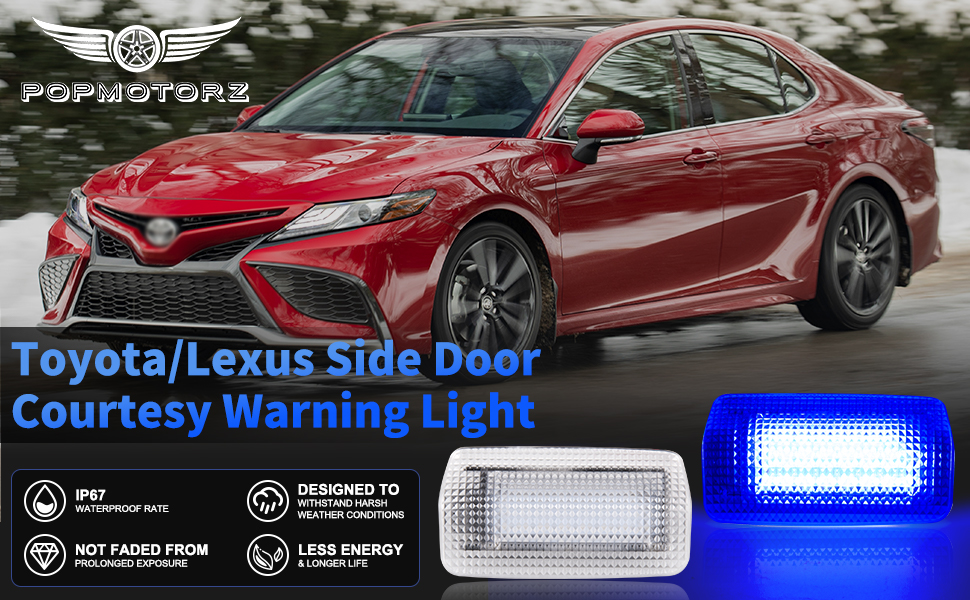 Blue LED Side Door Courtesy Light 2PCS Courtesy