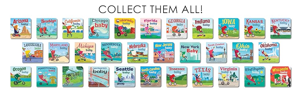 Collect them all! Below: multiple covers from the local baby series