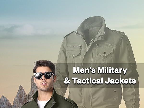 ジャケット・アウター MLVINCE HEAVY WEIGHT MILITARY JACKET Mens Casual Military Jacket Tactical Solid Cotton Bomber