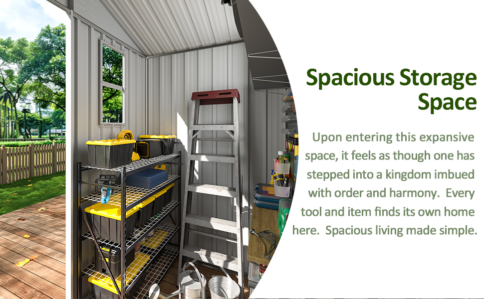outdoor shed