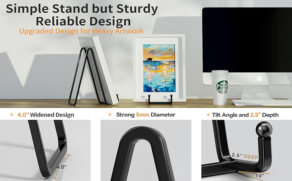 IPAME 10 Inch Large Plate Stands for Display Metal Plate