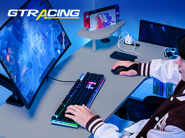 GTRACING ゲーミングデスク DL001-110-MB-JYB 71zdwg7Ge0L.jpg_BO30,255,255,