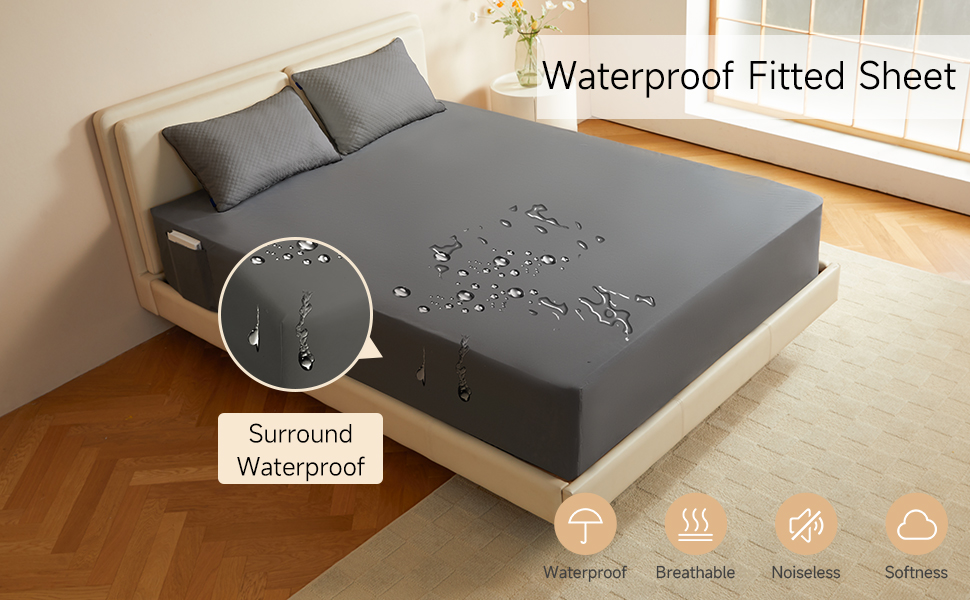 Choc chick Twin Fitted Sheet, Extra Deep Pocket Waterproof