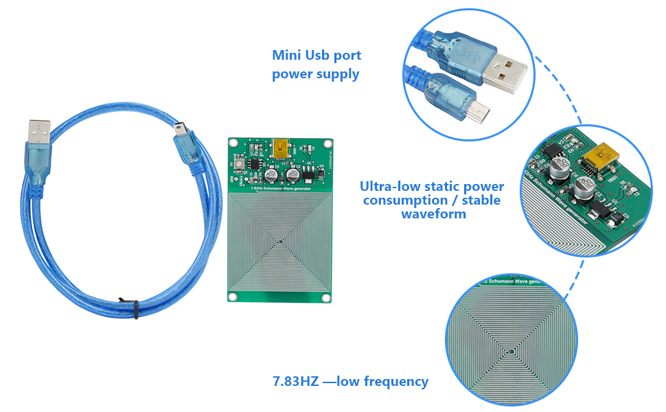 7.83HZ Pulse Generator 5V 0.1A Schumann Ultralow Frequency